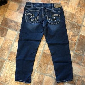 Silver capris size 30